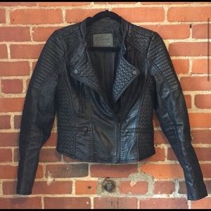 Moto Biker Jacket Black Vegan Leather Ci Sono